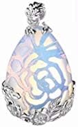 XiZiMi 1-Piece Fashion Natural Amethyst Drop Clip Buckle Pendant