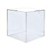 8 Inch Clear Acrylic Display Box with One Open Side No Lid Versatile Square Merchandise Storage Bin or Retail Product Riser No Assembly by Marketing Holders