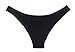 SHEKINI Women's Swimwear Swim Shorts Briefs Cheeky Ruched Hipster Bikini Bottoms (Medium/(US 8-10), Manhattan Black)