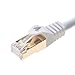 Cables Direct Online 100FT S/FTP Cat7 Copper Network Ethernet Patch Cable, Internet Wire, Compatible with PC, Laptop, Modem, Router, TVs, Printer Cord, Consoles for Home and Office (100ft, White)