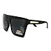 Black Polarized Lens Super Oversized Retro Square Sunglasses Unisex