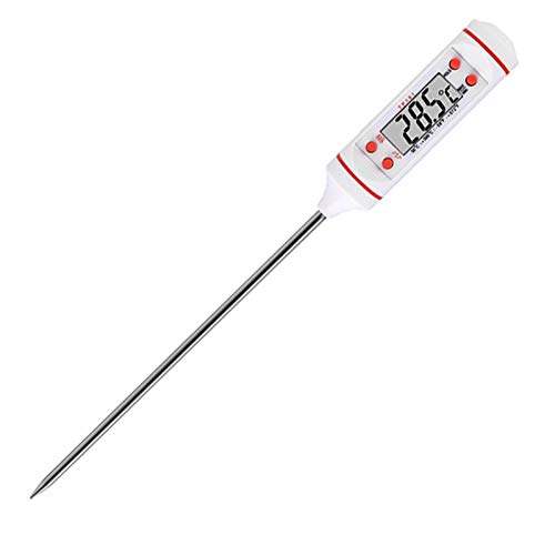 Digital Meat Thermometer&Digital Cooking Thermometer-Best Cooking Food Meat Probe BBQ Thermometer Pen - Instant Read Electronic Digital Household Items (white)