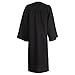GraduationMall Unisex Matte Graduation Gown for High School & Bachelor | Choir Robes for Church | Judge Robe Costumes Black X-Large 54(5'9