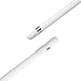 TXesign 2 pcs Premium Silicone Pencil Cap Saver Keeper and 2 pcs Pencil Cap Replacement for Apple Pencil (White)