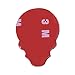 3D Chrome Skull Red Eyes Metal Decal Emblem Sticker Fairing Custom Motorcycle Cruiser Sport Bike
