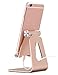 iPhone 7 Plus Stand, iPad Stand, iMangoo Aluminum Adjustable Cell Phone Stand Multi-Angle Rotating Holder Stands Dock Portable Cradle Desk Kickstand for iPhone 6s Plus Galaxy S7 Edge Tablet Rose Gold