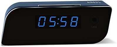 Aisoul Wi-Fi Hidden Camera Alarm Clock Home Security Camera Wireless HD 1080P Spy Camera Motion Detection Alarm IR Night Vision Real-time Video Remote View Nanny Cameras and Hidden Cameras