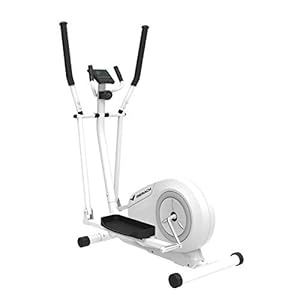 Advanced Bicycle Trainer 3-in-1 Elliptical Cross Trainer Exercise Bike – Fitness Cardio Weight-Loss Workout Machine + Heart Rate Pulse Sensors treadmill Black With seat