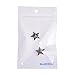 BCP 1 pair Alloy Suit Shirt Collar Pin Back Lock Brooch Badge Decoration (No.18 Star Shape)