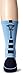TCK Sports Lacrosse Logo Crew Socks (Columbia Blue/Navy, Large)