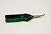 Grow1 Titanium Coated Curved Blade Trimming Scissors, Small, Green