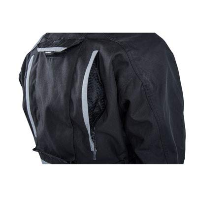 A.R.C. Battleborn Adventure Foul Weather Motorcycle Jacket - BLACK - LARGE - Includes free neck gaiter.