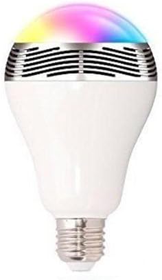 collee Universal LED Bluetooth HIFI Speaker Bulb Dimmable Multicolored Color Changing LED Lights - Smart RGB LED Light Bulbs with Speaker for Home, Office, Parties, Dinners