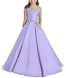 Junguan Flower Girls Off The Shoulder Pageant