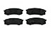 Toyota Genuine Parts 04466-60080 Rear Brake Pad Set