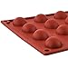 1 Inch Round Molds, 3 Packs Semi Sphere Silicone Mold for Making Half Sphere Candy, Chocolate, Cake, Jelly, Dome Mousse