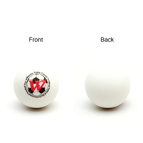 Warrior Table Soccer Foosball Table Replacement Foosballs - Official Tournament Game Ball- Tabletop Soccer Balls (4, White) - Thumbnail 4