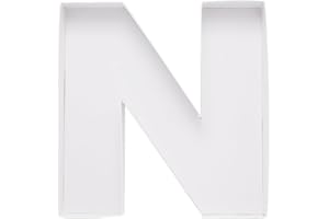 DYLCYPHERIA Cardboard Letter Fillable Charcuterie Board Candy Food Tray, 12.2 inch, Party Event Decoration (N Shape)