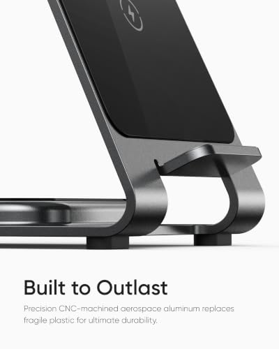 Intoval Aluminum 3-in-1 Wireless Charging Station for iPhone 17/17 Pro/17 Pro Max/16/16 Pro/16 Pro Max/15/14/13/12,for Apple Watch 11/Ultra 3/SE 3/10/9/8/7,for AirPods Pro 3/4/Pro 2/3/Pro (Grey)