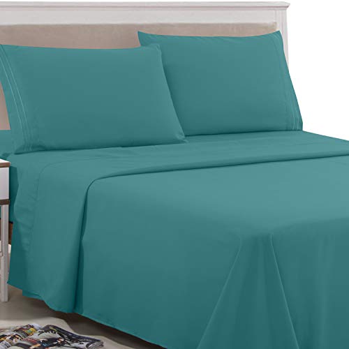 LDC King Bed Sheets Set King Sheets Brushed Microfiber 1800 Thread