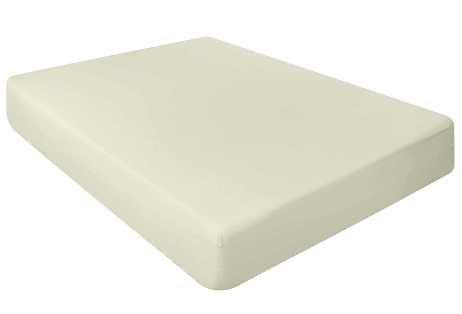 Pack of 2 Luxury Percale Cot Bed Fitted sheets available in 14 colours (Cream, 70x140x15 cm (Pack of 2))