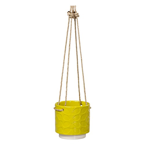 Orla Kiely 60s Stem Design Dandelion Small 4 x 4 Inch Ceramic Hanging Plant Pot
