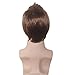 RightOn Men Boys Short Wig for Cosplay Party Wig with Wig Cap (Light Brown)