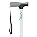 Folding Cane by Vive - Walking Cane for Men & Women - Collapsible, Lightweight, Adjustable & Portable Walking Stick Mobility Aid - Sleek Look & Comfortable Handles (White)