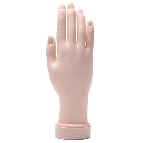 FOONEE Flexible Soft Plastic Flectional Mannequin Model Fake Hand For Nail Art Practice