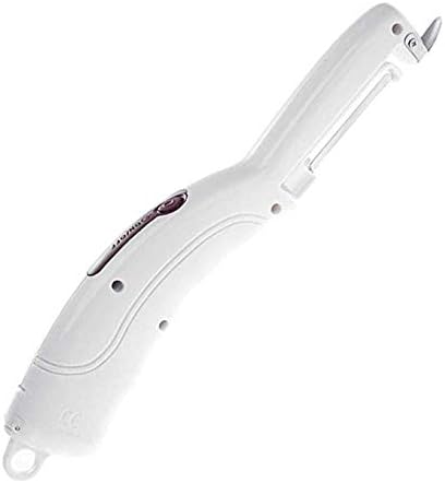 LiYou Electric Peeler,Portable Handy Instrument Peels Sharp Blade Electric Peeler Cutter Slicer Potato Peeling Kitchen Fruit Vegetable Tools Kitchen Accessories (White)
