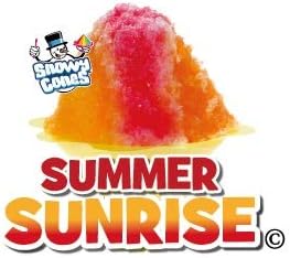 Snowycones Snow Cone Syrups, "Summer Sunrise Gift Box" 3 x 250 ml, Not Slush, Orange, Strawberry, Mango