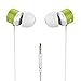In Ear Earphones, USTEK WP-593 Earbuds Wired Headphones Waterproof IPX7 Compatible with All 3.5mm Enable Devices Color White&Green