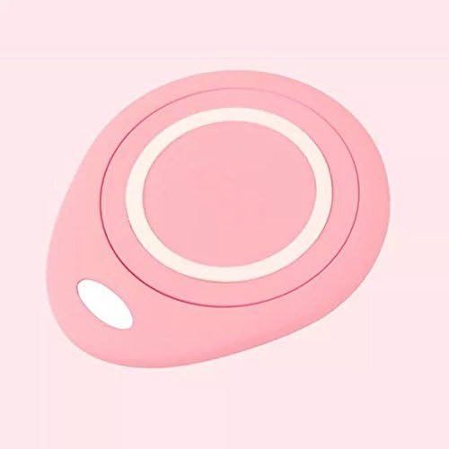 Dreammax Qi Wireless Charger Pad with Anti-Slip Rubber for iPhone 5 5S 5C 6 6S 6 Plus 6S Plus 7 7 plus 8 8 Plus X, Samsung Galaxy Note 8 S8 S8 Plus S7 S7 Edge Qi-Enabled Devices-With Receiver(pink)