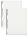 Miliko Transparent Hardcover B5 Blank Wirebound/Spiral Notebook/Journal Set-2 Per Pack, 7.1 Inches x 10 Inches(Blank)