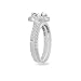Hoops & Loops 925 Sterling Silver Cubic Zirconia Oval-cut Halo Bridal Wedding Band Engagement Ring 2Pcs Set for Women Teen Girls, Sizes 4-10