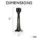 Ilyapa Solid Door Stops - 10 Pack 2 Inch Heavy Duty Traditional Solid Door Stop - Oil Rubbed Bronze with Rubber Bumper, Durable Stoppers for Doors