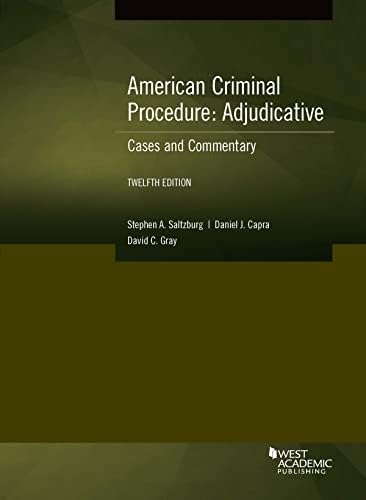 Amazon.com: Criminal Procedure: Investigation, Cases and Materials
