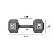 CAP Barbell Solid Hex Single Dumbbell (50-Pound)
