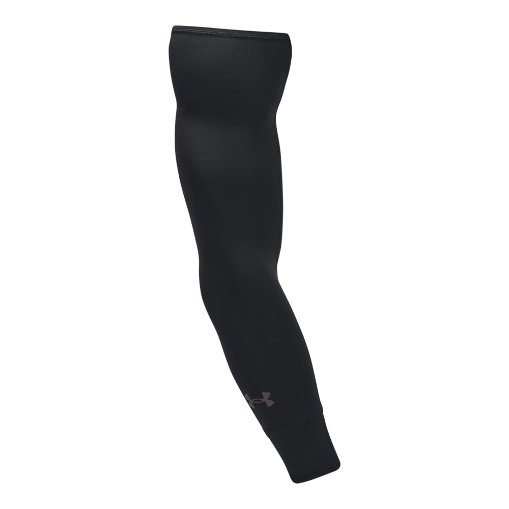 Photo 1 of Under Armour Unisex-Adult Dash Arm Sleeve 1 Pair, (001) Black/Black/Reflective, Small/Medium