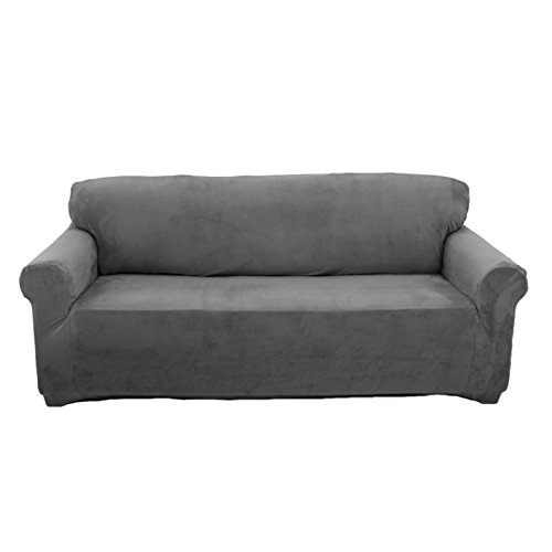 WOMACO Velvet Sofa Cover 3 Seat Slipcover Stretch Couch Cover Pet Sofa