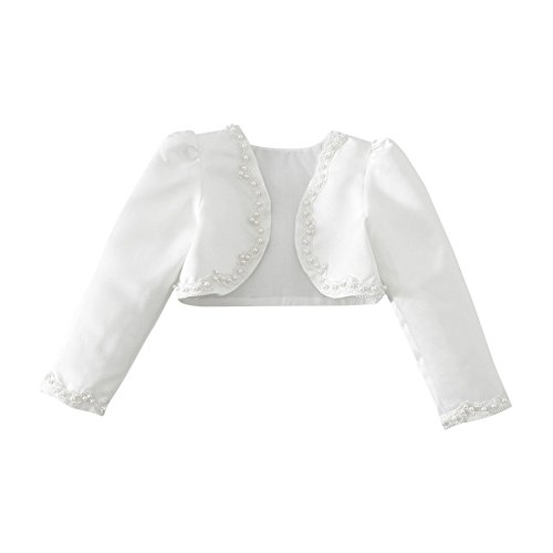 Iiniim girl s long sleeve beaded bolero jacket shrug sh…