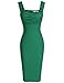 MUXXN Women's Sleeveless Vintage Strap Slim Cut Pencil Dress