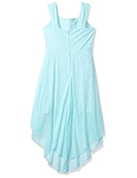 Amy Byer - Vestido de encaje sin mangas para niña con forro de gasa