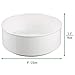 mDesign Plastic Spinning Lazy Susan Round Turntable Storage Tray Bin - Bathroom Vanity Countertop Rotating Organizer for Makeup, Cosmetics, Vitamins, Shaving Kits, First Aid Supplies - White