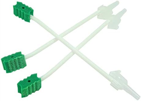 Munkcare Suction Oral Swabs-Treated with Mint Flavored Dentifrice for ICU Patients Oral Cleaning Swabs, 20 Counts