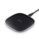 AUKEY USB-C Wireless Charger, 10W Qi Fast Wireless Charging Pad, Compatible with Samsung S10 / S10+ / S9 / Note10+ / Note9, iPhone 11/11 Pro Max/XS/XR / 8/8 Plus, and Other Qi-Enabled Devices