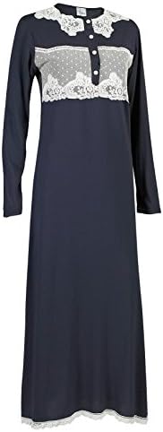 Women’s Cotton Nightgown - Ankle Length Sleepwear Pajama for Ladies & Girls