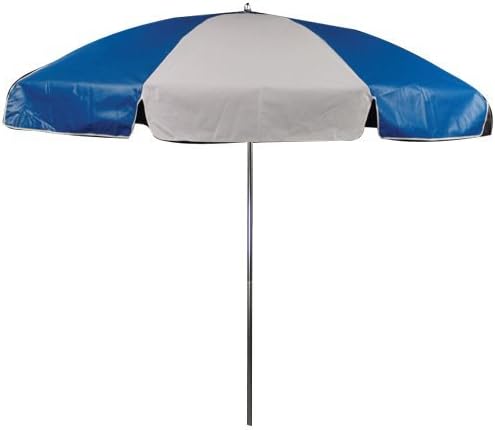 Outdoor Umbrella 7.5' Vinyl, Blue/White