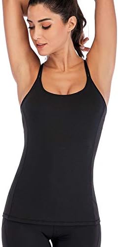 yoga tank with shelf bra