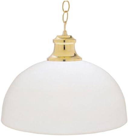 Sunset Lighting F9100-10 Pendant with Opal Acrylic Glass, Polished Brass Finish